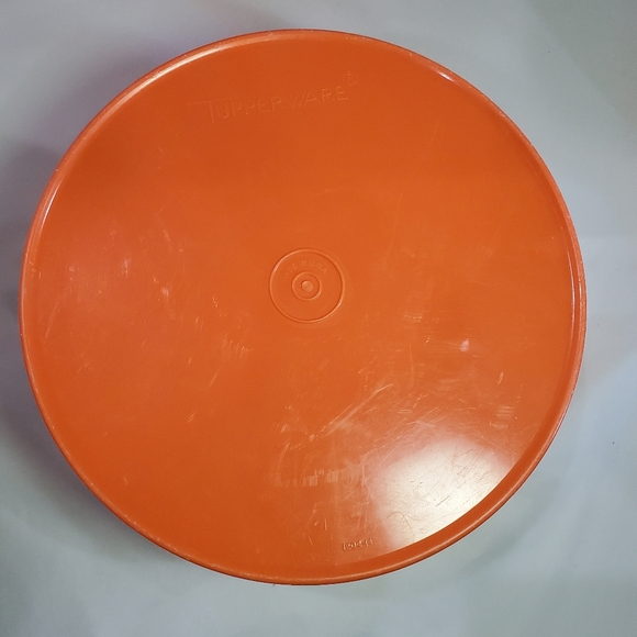 3 Round Tupperware Servalier Stacking Canister Sets 1 Brown 1 Orange 1 Yellow - Picture 8 of 13